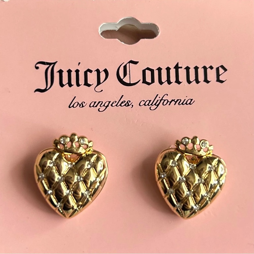 Juicy Couture Gold Heart Earrings